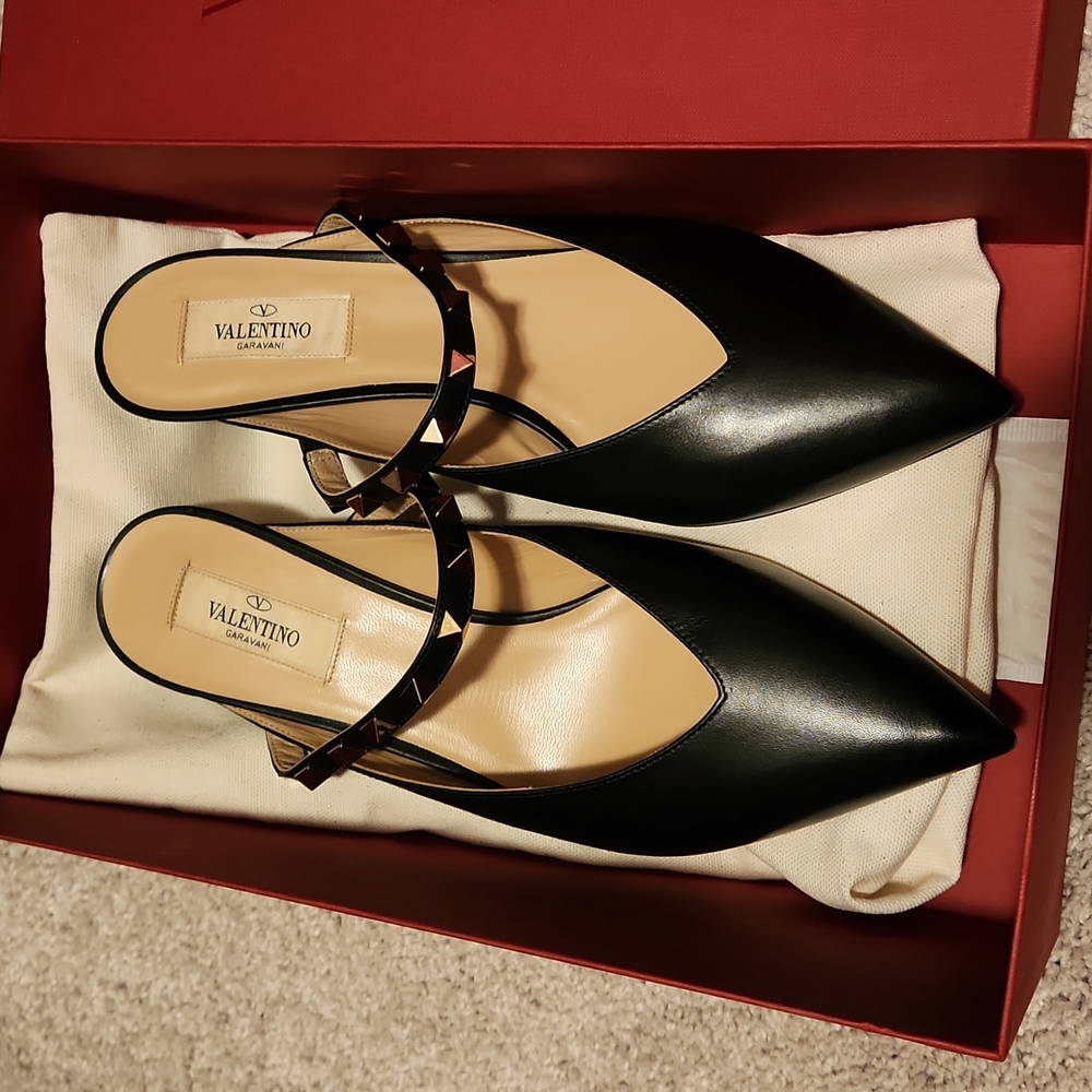 Valentino Rockstud slides/mules